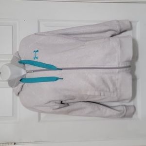 UNDER ARMOUR GREY UA STORM FULL ZIP HOODIE WOMEN'S Sherpa Lined Size Small